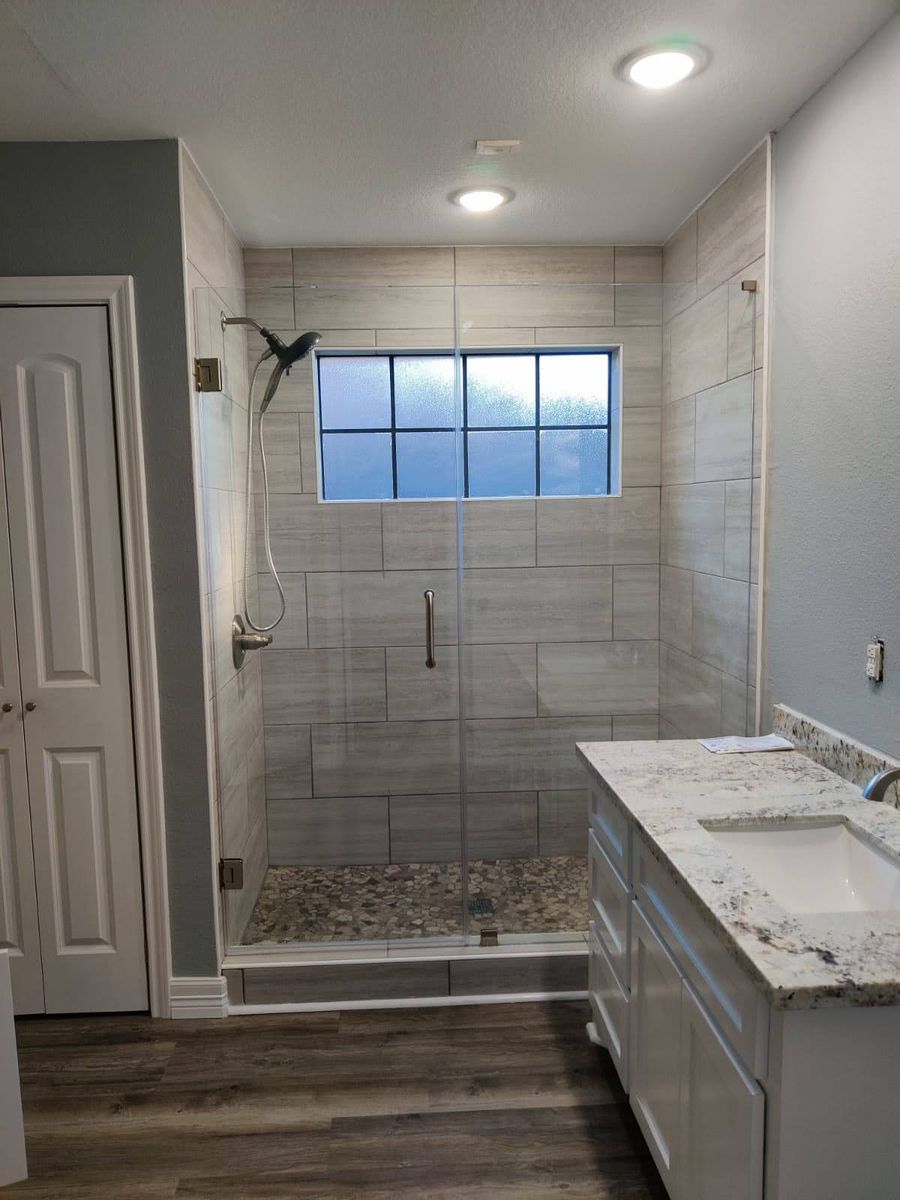 Walk-in shower remodel