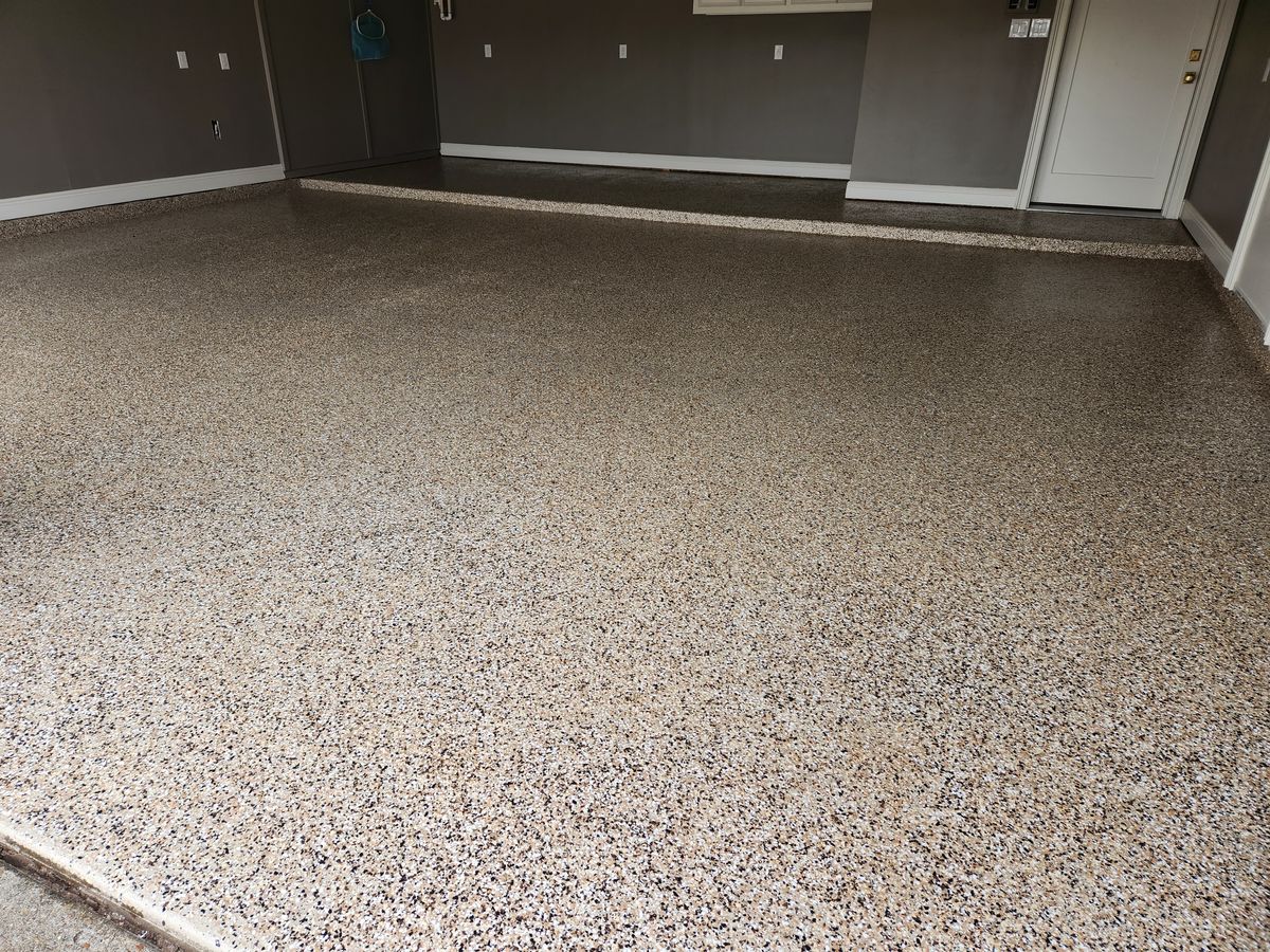 Epoxy garage floor